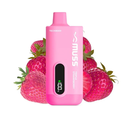 Vaper Desechable Muss Tech 8000 Puffs Triple Strawberry 0% Nic.